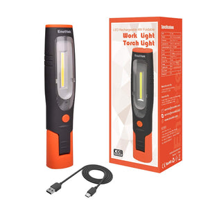 ENUOTEK Lampada da Lavoro Torcia Ispezione a LED COB 4W Cavo USB, nero - Ilgrandebazar