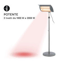 Carica l&#39;immagine nel visualizzatore di Gallery, blumfeldt Heat Guard Focus - Riscaldatore da Terrazza, 2000W Argento - Ilgrandebazar