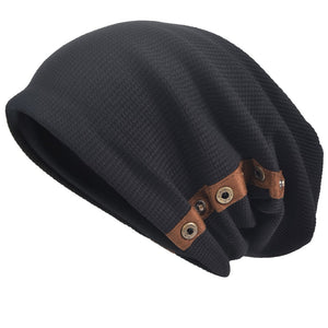 VECRY Uomo Berretti in Maglia Cappellini Skull Cotton Slouch Beanie...