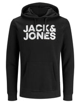 Carica l&#39;immagine nel visualizzatore di Gallery, JACK &amp; JONES Jjecorp Logo Sweat Hood Noos Cappuccio, Nero (Black Detail:Reg... - Ilgrandebazar