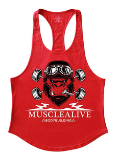 Muscle Alive Uomo Fitness sotto Maglie Sportive Canotta Bodybuilding... - Ilgrandebazar