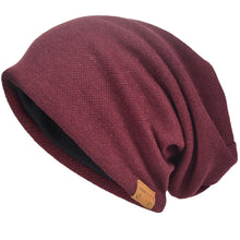 Carica l&#39;immagine nel visualizzatore di Gallery, VECRY Uomo Berretti in Maglia Cappellini Skull Cotton Slouch Beanie...