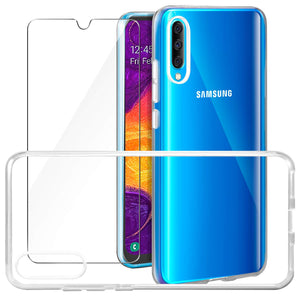 Leathlux Cover Samsung Galaxy A50 2019 Custodia Trasparente + Pellicola... - Ilgrandebazar