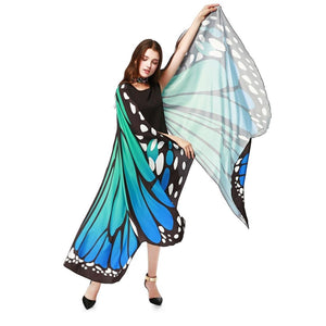 168cm * 135cm Farfalla Scialle Donna Ali Costume Sciarpa Grande Poncho... - Ilgrandebazar