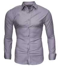 Carica l&#39;immagine nel visualizzatore di Gallery, Kayhan Uni Camicia Slim Fit, Lightgrey (L) - Ilgrandebazar