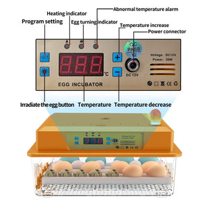 incubatrice automatica EM100 per 98 uova di gallina - EasyMediaStore