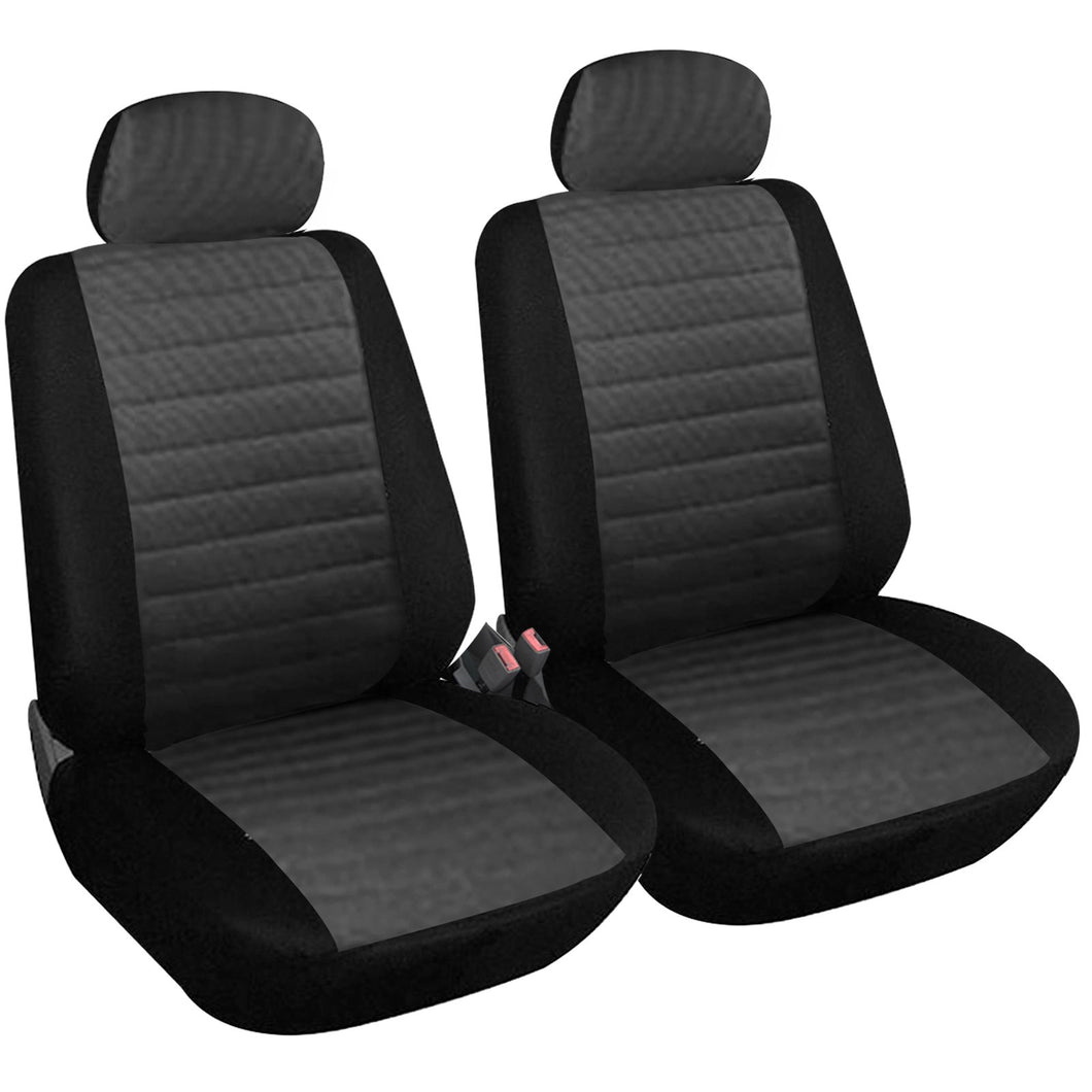 WOLTU 7231-2 Set Coprisedili Anteriori Auto 2 Posti Seat 2 Pezzi, Grigio