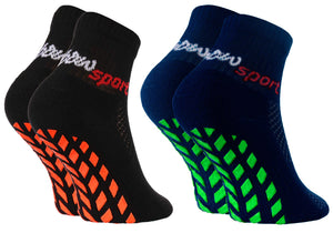 Rainbow Socks - Ragazza Ragazzo Neon Calze Sportive Antiscivolo - 2 paia -... - Ilgrandebazar