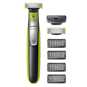 Philips QP2530/30 OneBlade, Rade, Regola e Rifinisce con 4 Verde E Nero - Ilgrandebazar