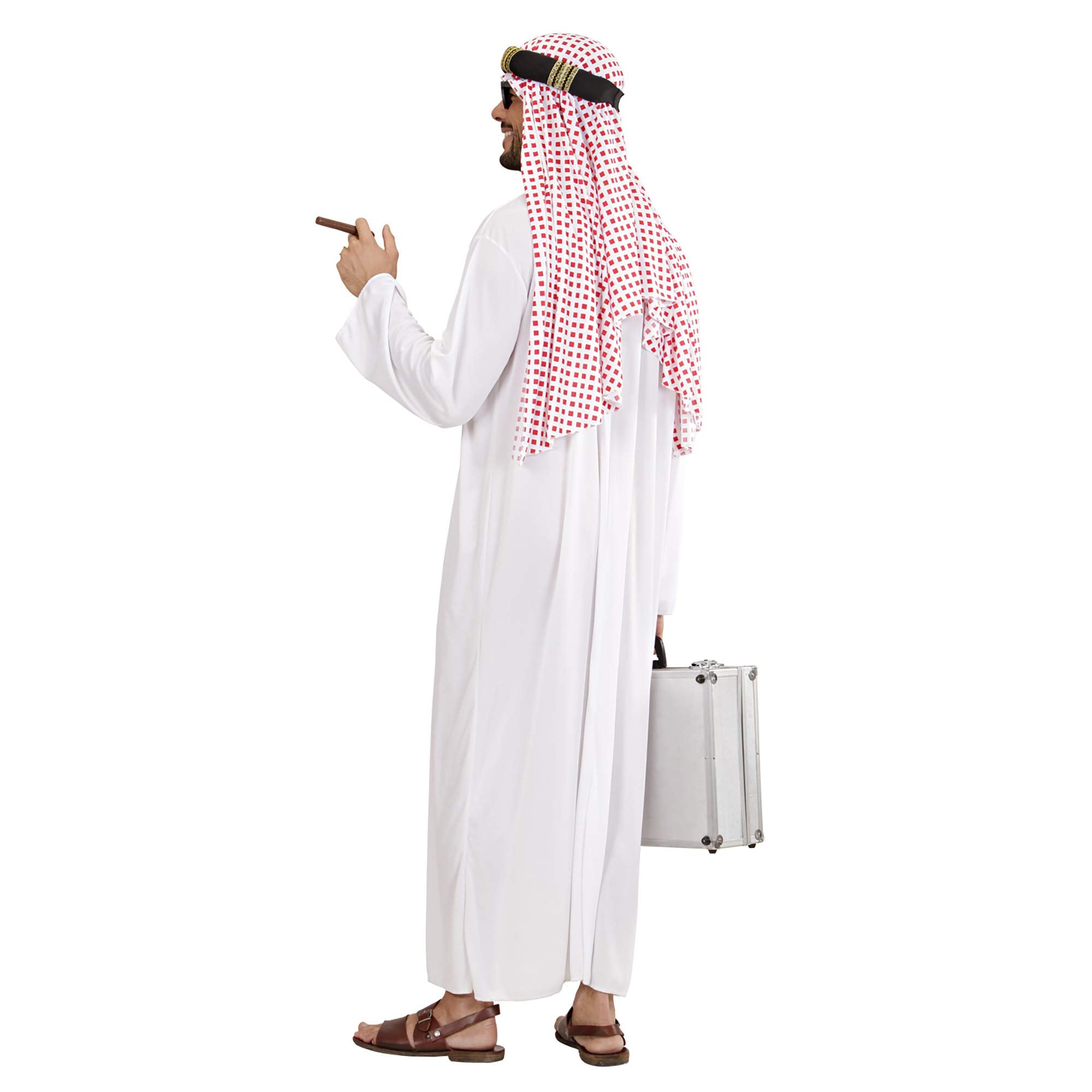 WIDMANN Sceicco Arabo Tunica Copricapo Costumi Completo Adulto Party E –