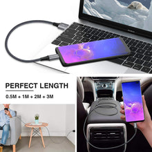 Carica l&#39;immagine nel visualizzatore di Gallery, Cavo USB C, RAVIAD [4Pezzi, 0.5m 1m 2m 3m] Nylon 3m, Grigio - Ilgrandebazar