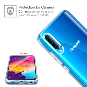 Leathlux Cover Samsung Galaxy A50 2019 Custodia Trasparente + Pellicola... - Ilgrandebazar