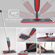 Carica l&#39;immagine nel visualizzatore di Gallery, Fixget Lavapavimenti a Spruzzo, Microfibra Spray Mop con Spruzzatore Red - Ilgrandebazar