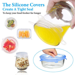 Yimidon Coperchi in Silicone Alimentare Estensibile, 12 Pack Coperchio... - Ilgrandebazar