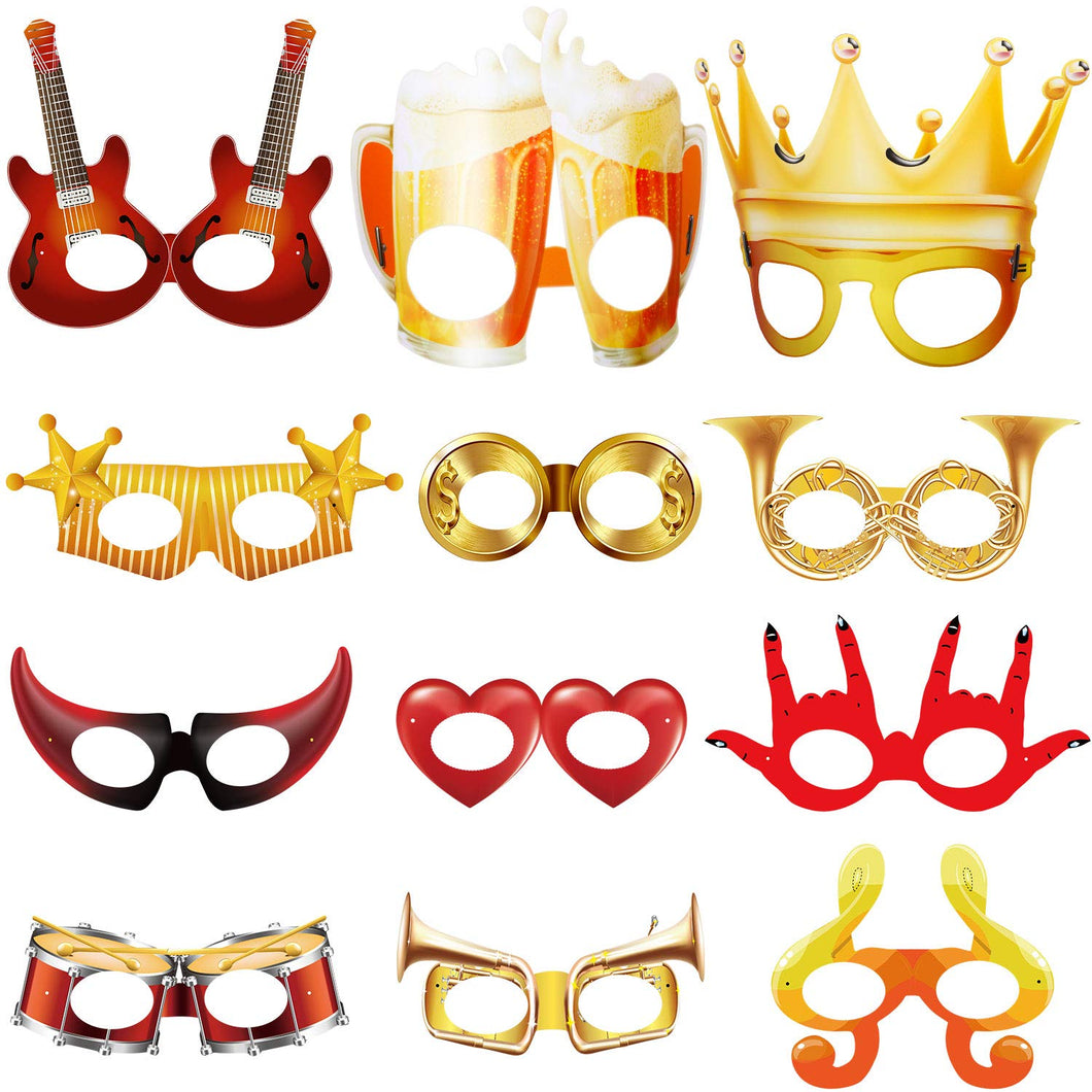 14 Pezzi Maschere Mardi Gras Maschera Divertente Parata del... - Ilgrandebazar