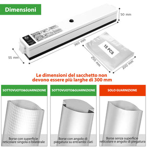 Macchina Sottovuoto per Alimenti, iLmyh Sigillatore Black And White - Ilgrandebazar