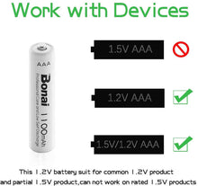 Carica l&#39;immagine nel visualizzatore di Gallery, BONAI Batterie Ricaricabili AAA Alta Capacità, Pile 8 AAA, Bonai 8 pack - Ilgrandebazar