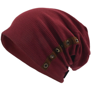 VECRY Uomo Berretti in Maglia Cappellini Skull Cotton Slouch Beanie...