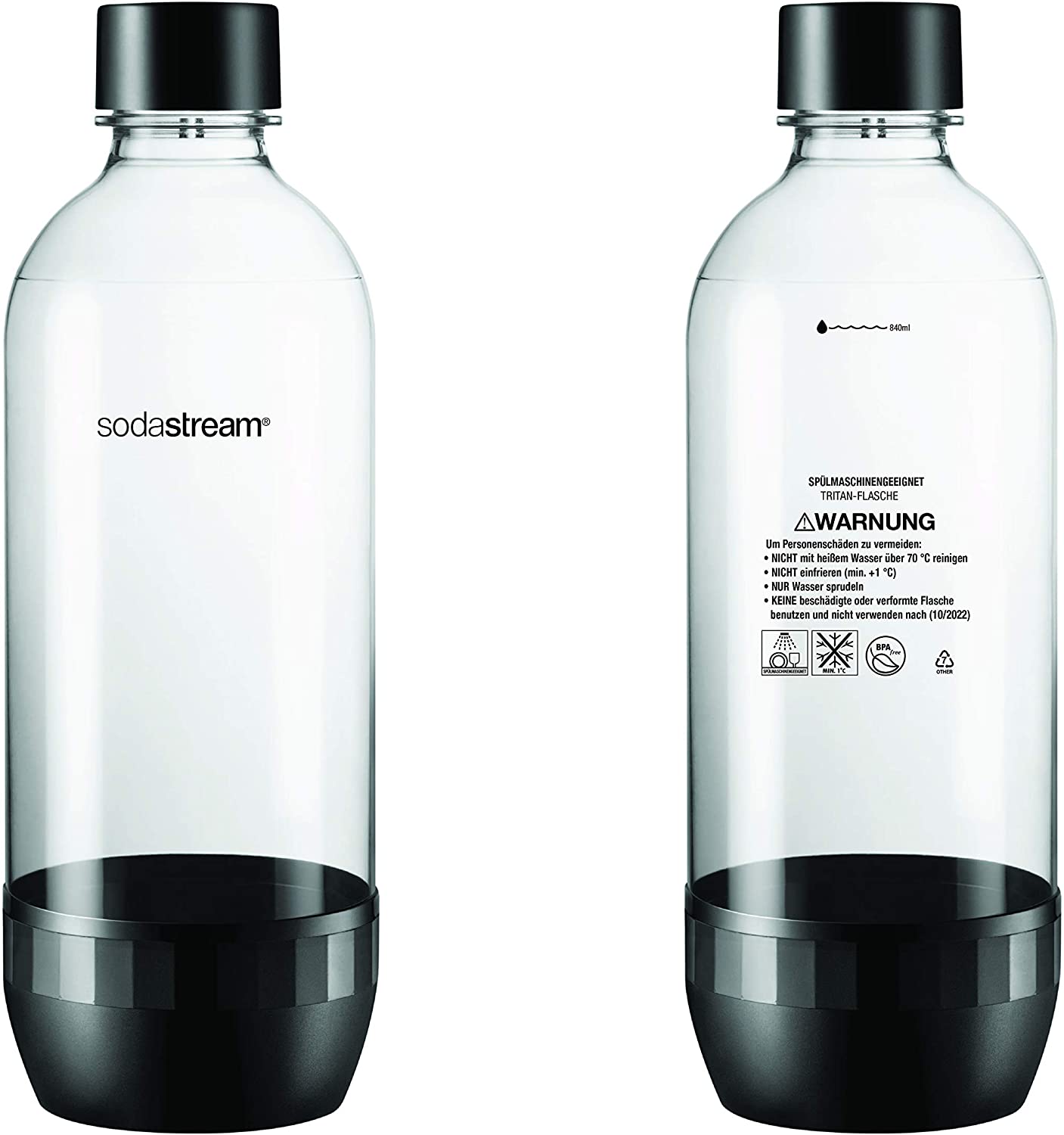 SodaStream 3 Bottiglie per gasatore d'acqua, Universali, 1 Litro