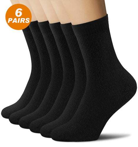 Calzini Uomo Invernali Calze Unisex 6 Paia Sportivi Lunghi Nero... - Ilgrandebazar