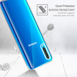 Leathlux Cover Samsung Galaxy A50 2019 Custodia Trasparente + Pellicola... - Ilgrandebazar