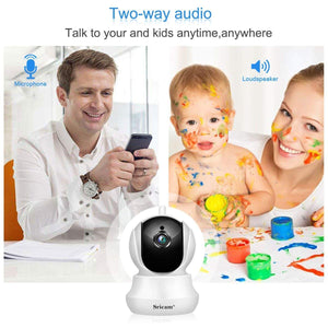 Sricam SP020 Telecamera di Sorveglianza Wireless 1080P HD IP Camera Bianco - Ilgrandebazar