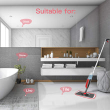 Carica l&#39;immagine nel visualizzatore di Gallery, Fixget Lavapavimenti a Spruzzo, Microfibra Spray Mop con Spruzzatore Red - Ilgrandebazar