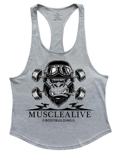 Muscle Alive Uomo Fitness sotto Maglie Sportive Canotta Bodybuilding... - Ilgrandebazar