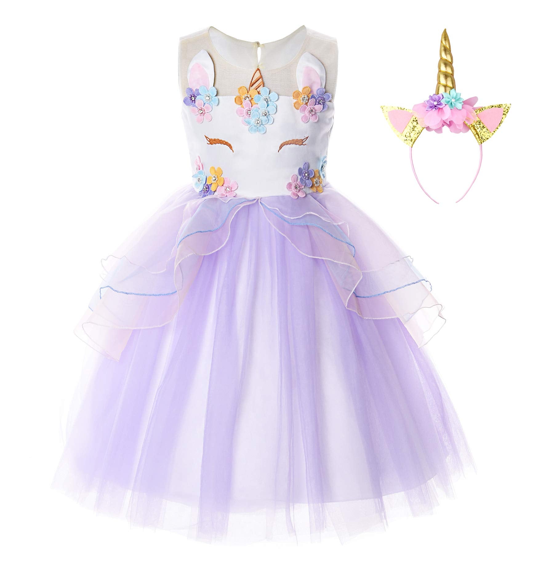 VESTITO CARNEVALE + ACCESSORI CLOWN GIRL COSTUME SET TRUCCO CON NASO 2/3  ANNI