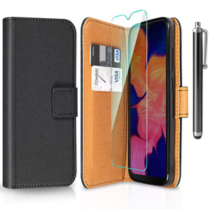 ivencase Cover per Samsung Galaxy A10 + Pellicola Protettiva + Penna, Book...