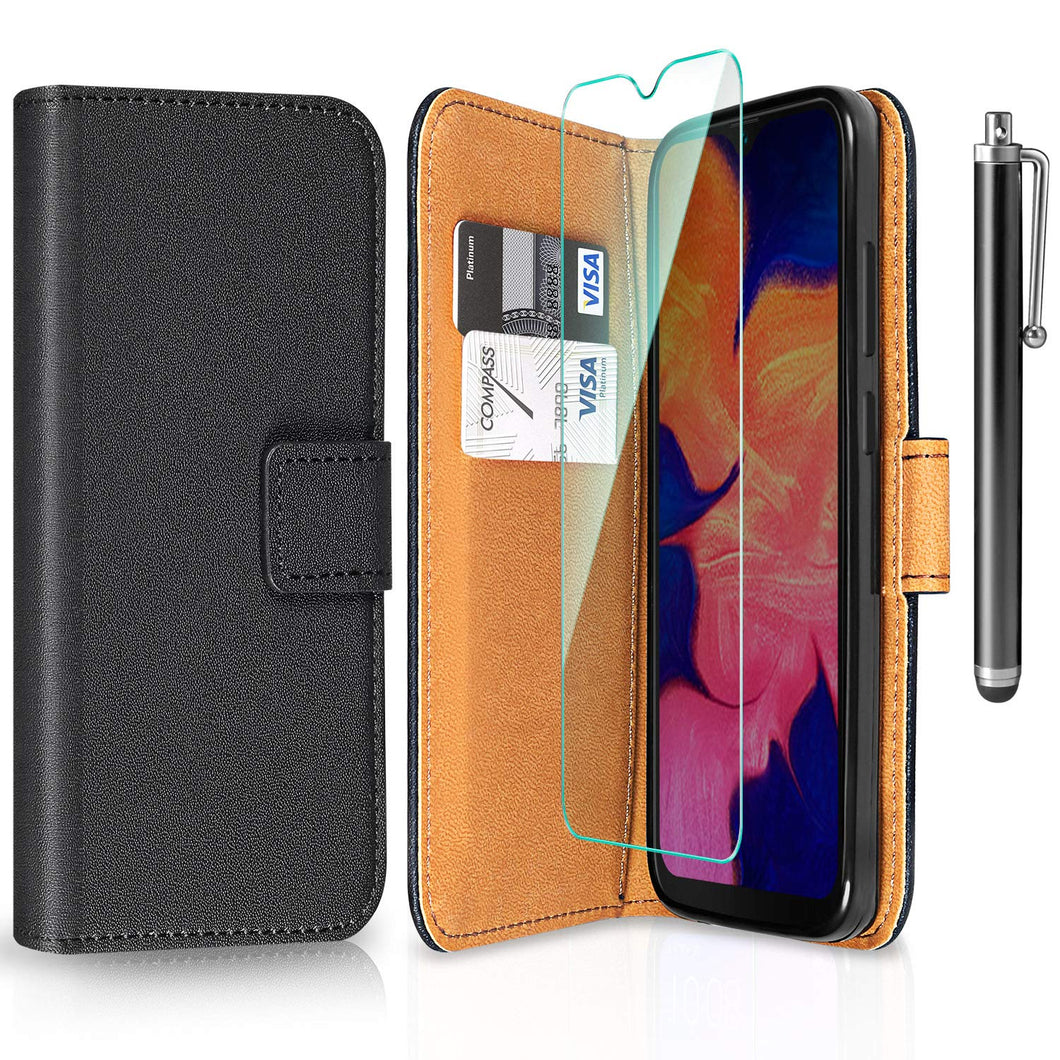 ivencase Cover per Samsung Galaxy A10 + Pellicola Protettiva + Penna, Book...