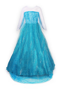 ReliBeauty Ragazze Vestito Bambine Principessa Elsa Costume Abito, Blu, 5...