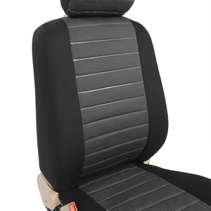 WOLTU 7231-2 Set Coprisedili Anteriori Auto 2 Posti Seat 2 Pezzi, Grigio