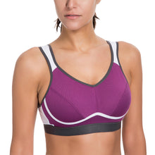 Carica l&#39;immagine nel visualizzatore di Gallery, SYROKAN Donna Reggiseno Sportivo Massimo Supporto Senza Ferretto 5D, Viola