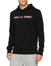 Carica l&#39;immagine nel visualizzatore di Gallery, JACK &amp; JONES Jjecorp Logo Sweat Hood Noos Cappuccio, Nero (Black Detail:Reg... - Ilgrandebazar