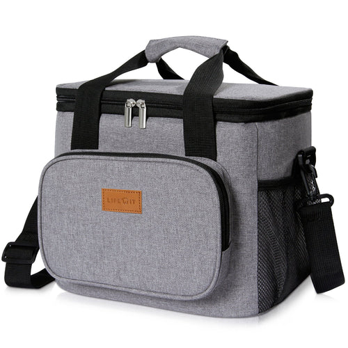 Lifewit 15L Borsa Termica Manutenzione di Freddo e Caldo per 15L, Grigio - Ilgrandebazar