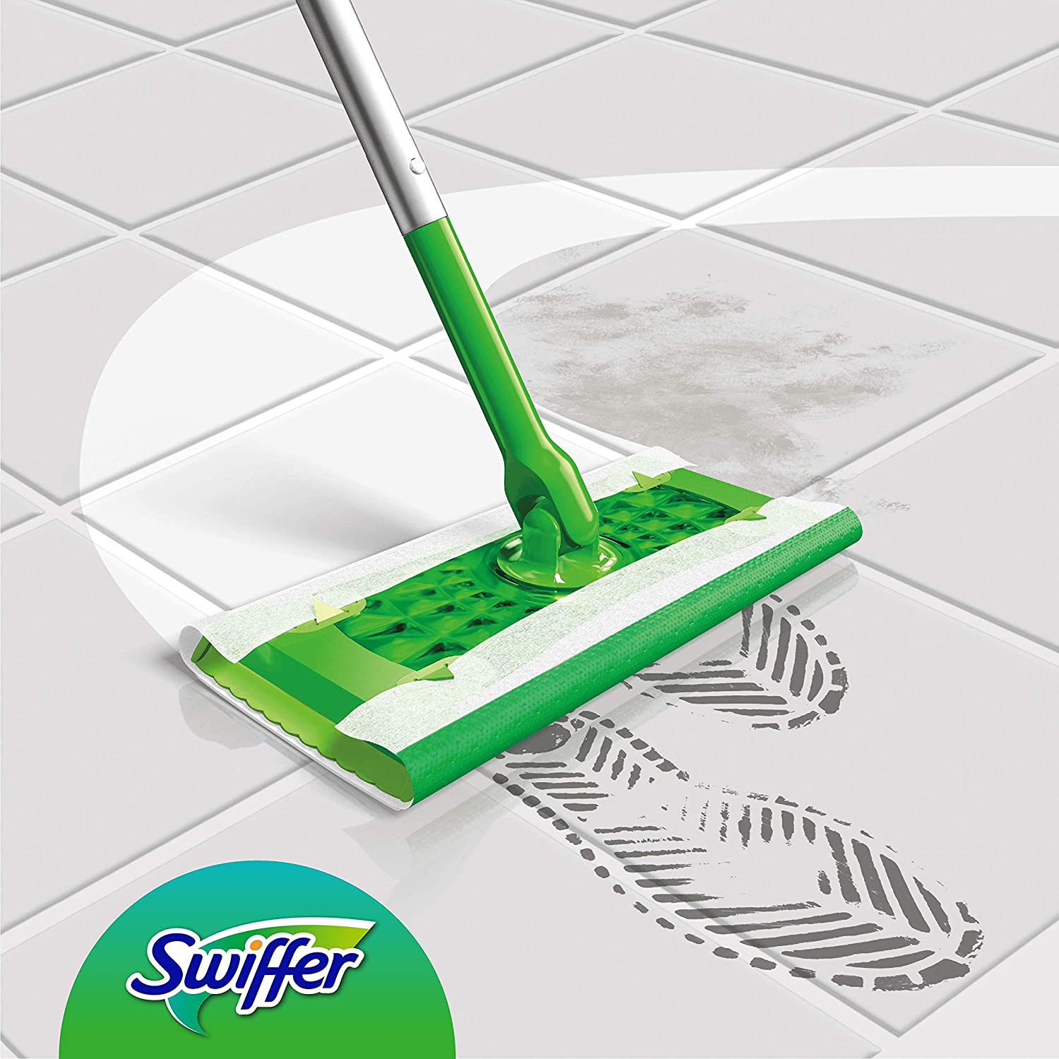 Swiffer Lavapavimenti Wet, 48 Panni Umidi, Limone, Maxi Formato