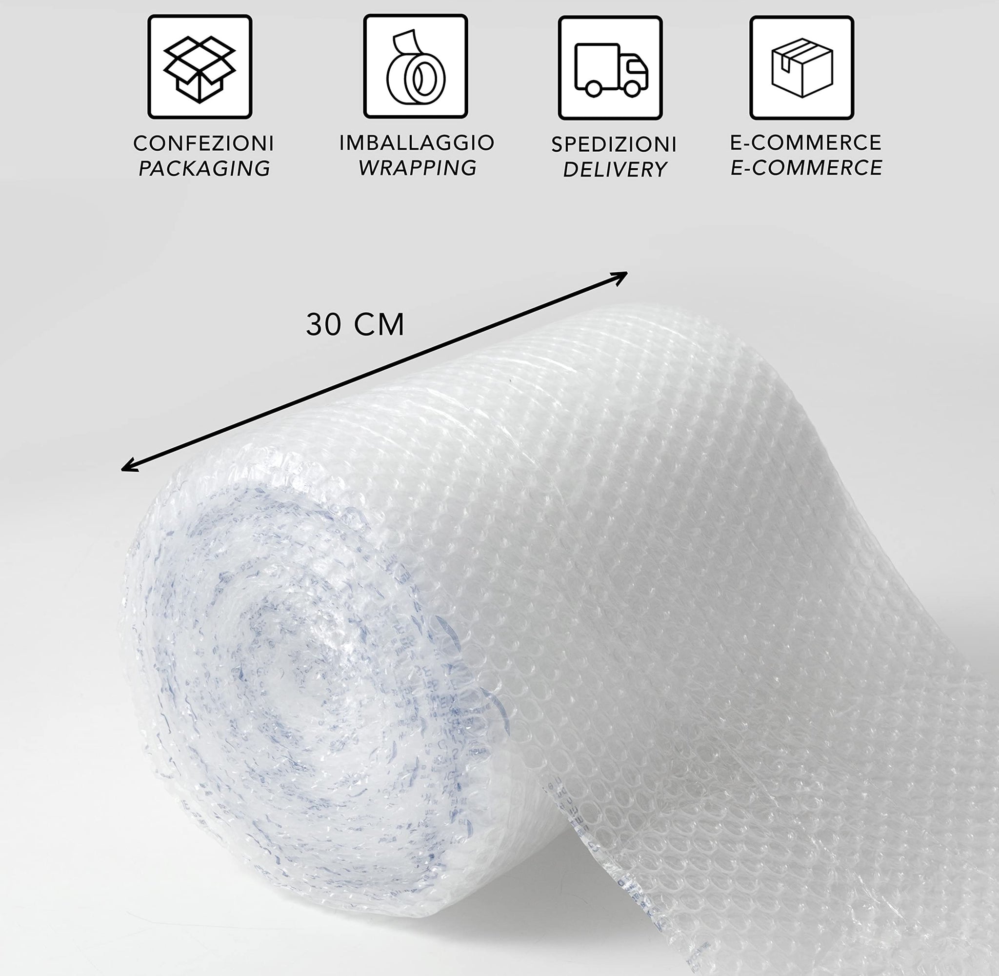 IPEA Pluriball per Imballaggio e Spedizioni – Rotolo da 20 Metri x 30 –