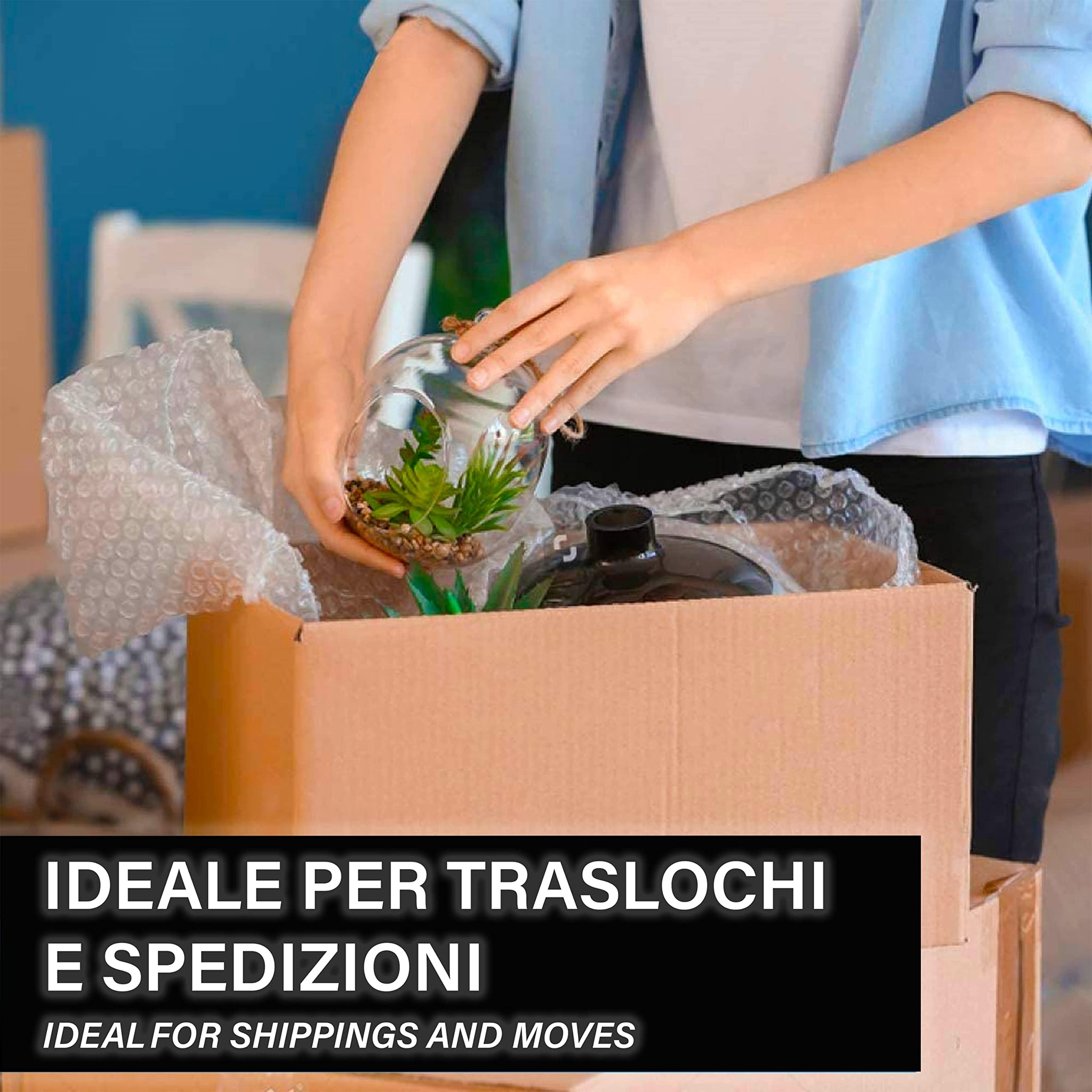 IPEA Pluriball per Imballaggio e Spedizioni – Rotolo da 20 Metri x 30 –