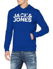 Carica l&#39;immagine nel visualizzatore di Gallery, JACK &amp; JONES Jjecorp Logo Sweat Hood Noos Cappuccio, Nero (Black Detail:Reg... - Ilgrandebazar