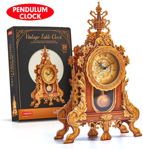 CubicFun Puzzle 3D Orologio a Pendolo Kit Modello Retro Orologio da Sc –