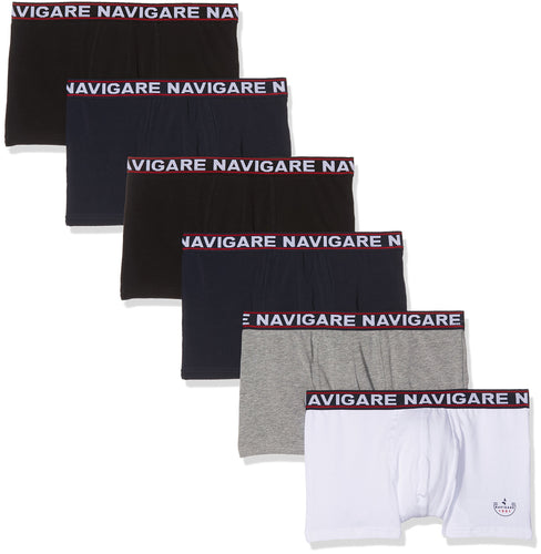 Navigare 322 (Pacco da 6), Boxer Uomo, Multicolore... - Ilgrandebazar