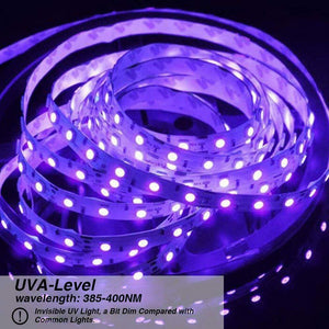 Onforu 5M UV Striscia Flessibile Ultraviolette a 300 LEDs, Ultravioletto...