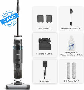 Tineco FLOOR ONE S3 Aspirapolvere Lavapavimenti Cordless, Senza Fili,...