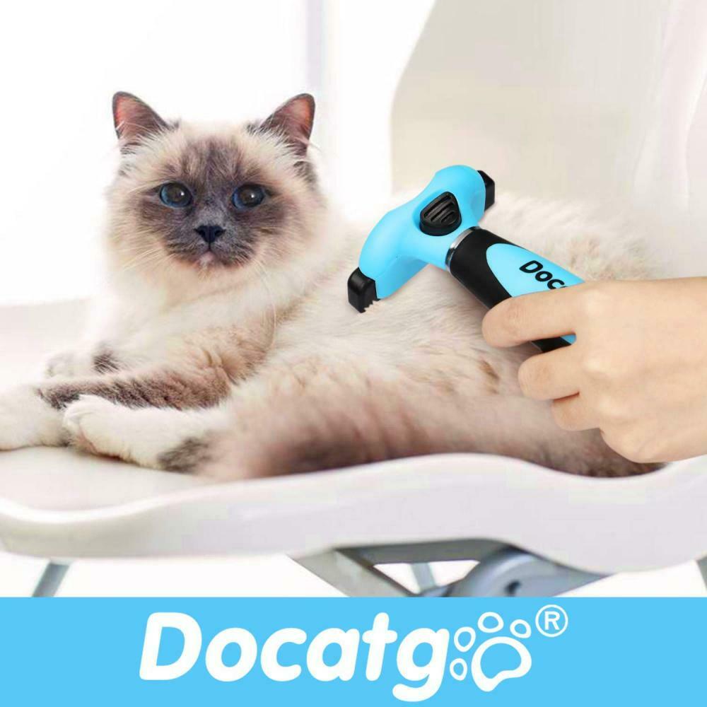 Docatgo Deshedding Brush per Cani Gatti Rimuovere i Peli Spazzola cani M