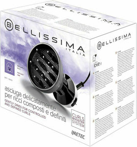 BELLISSIMA Imetec Diffon Df1 1000 Diffusore Ad Aria Calda Per Capelli  Ricci, 2 Combinazioni Aria Per Temperatura, Asciugatura Delicata, Nero :  : Bellezza