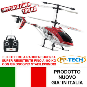 ELICOTTERO RADIOCOMANDATO 3.5 CANALI DRONE SUPER RESISTENTE CON GIROSCOPIO E LED