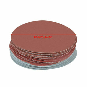 Set di 25 Dischi Velcro Abrasivi in Grana 1000/1500/ 2000/2500/ 3000, 125  mm