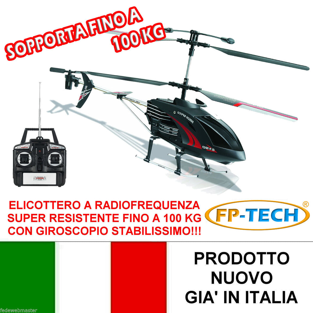 ELICOTTERO RADIOCOMANDATO 3.5 CANALI DRONE SUPER RESISTENTE CON GIROSCOPIO E LED